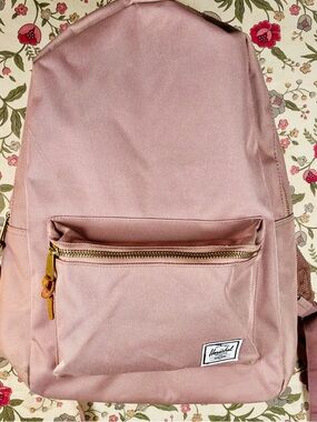 Herschel Supply Company Ash Rose Canvas Backpack with Gold Hardware